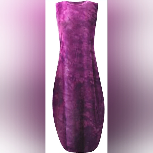 ANRABESS Women's Casual Loose Sundress Long Dress Sleeveless Split Maxi Dresses - Picture 3 of 8